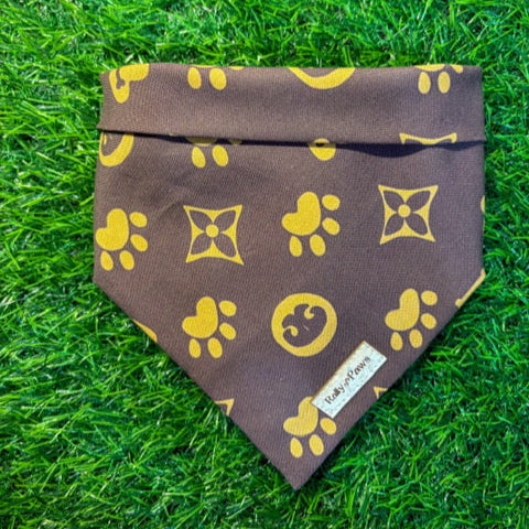 Brown monogram Louis Vuitton dog bandana
