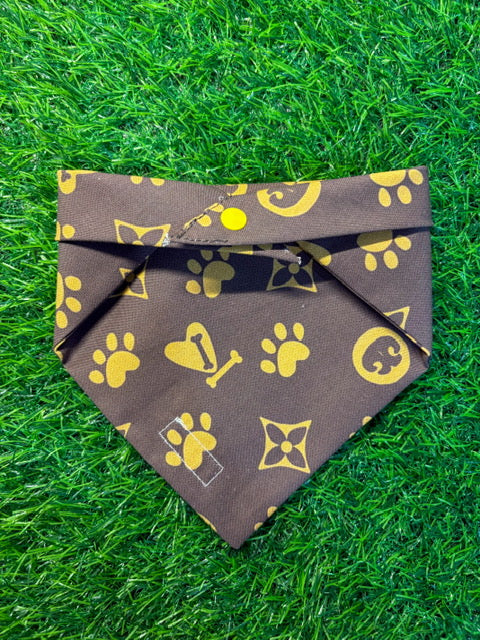 brown monogram Louis Vuitton dog bandana