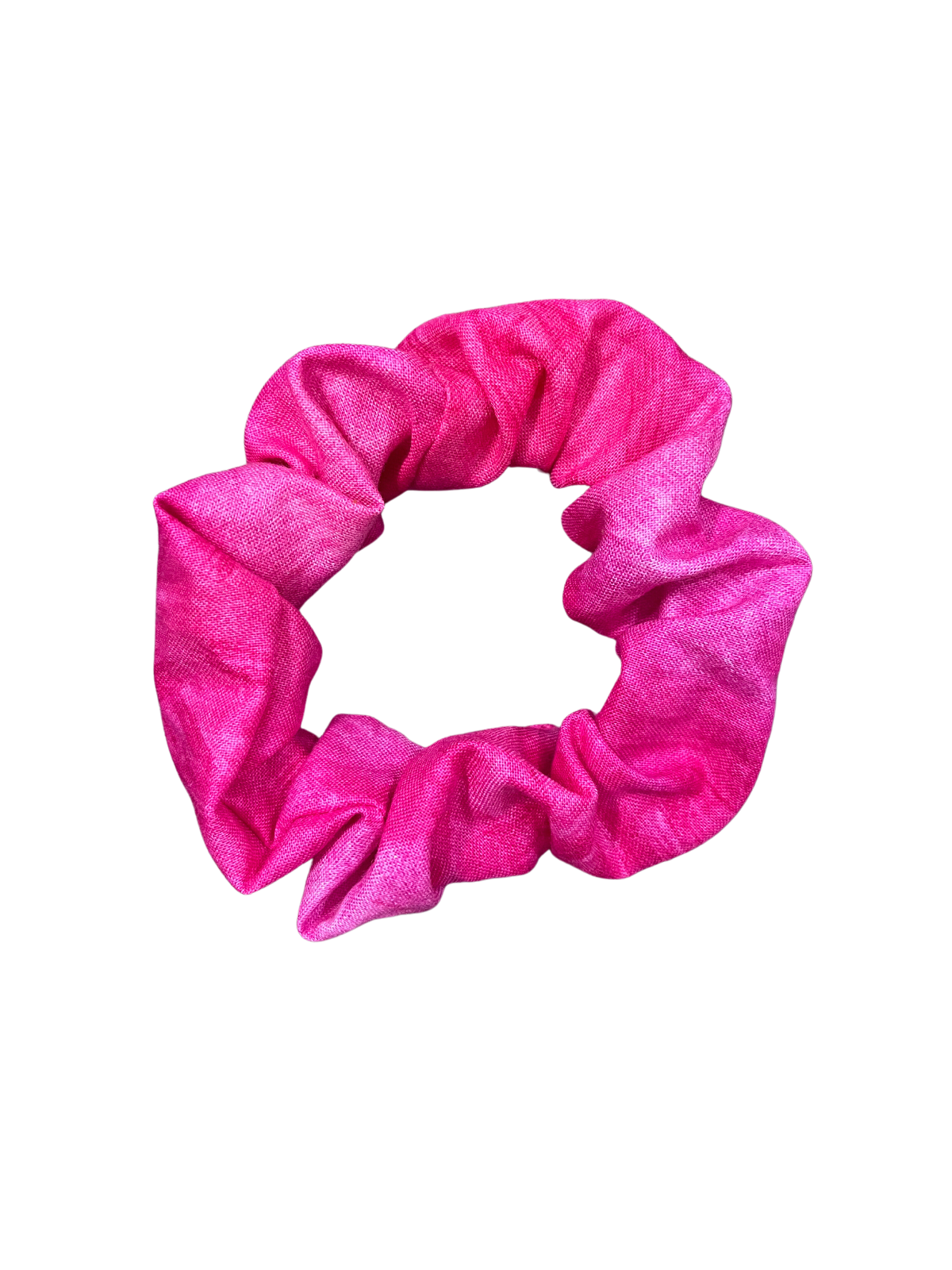 hot pink hair scrunchie