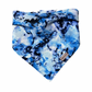 blue watercolor  dog bandana