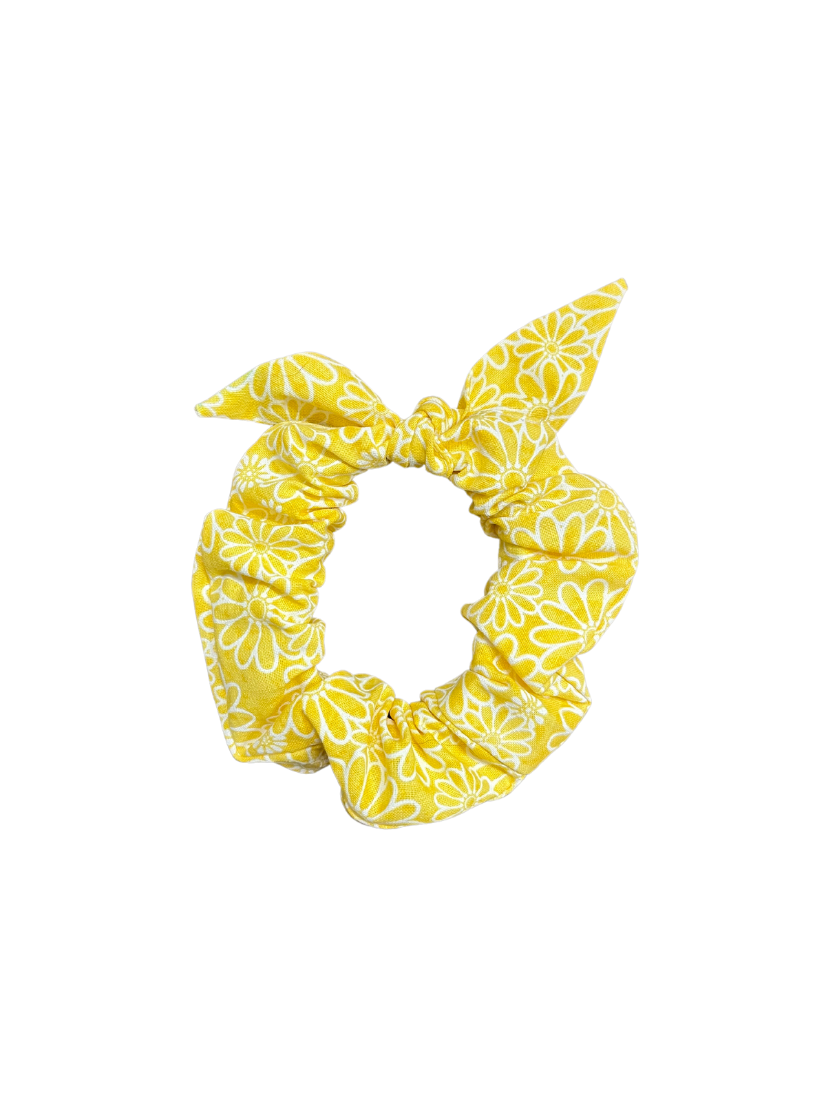 “Daisy Paisley” hair scrunchie