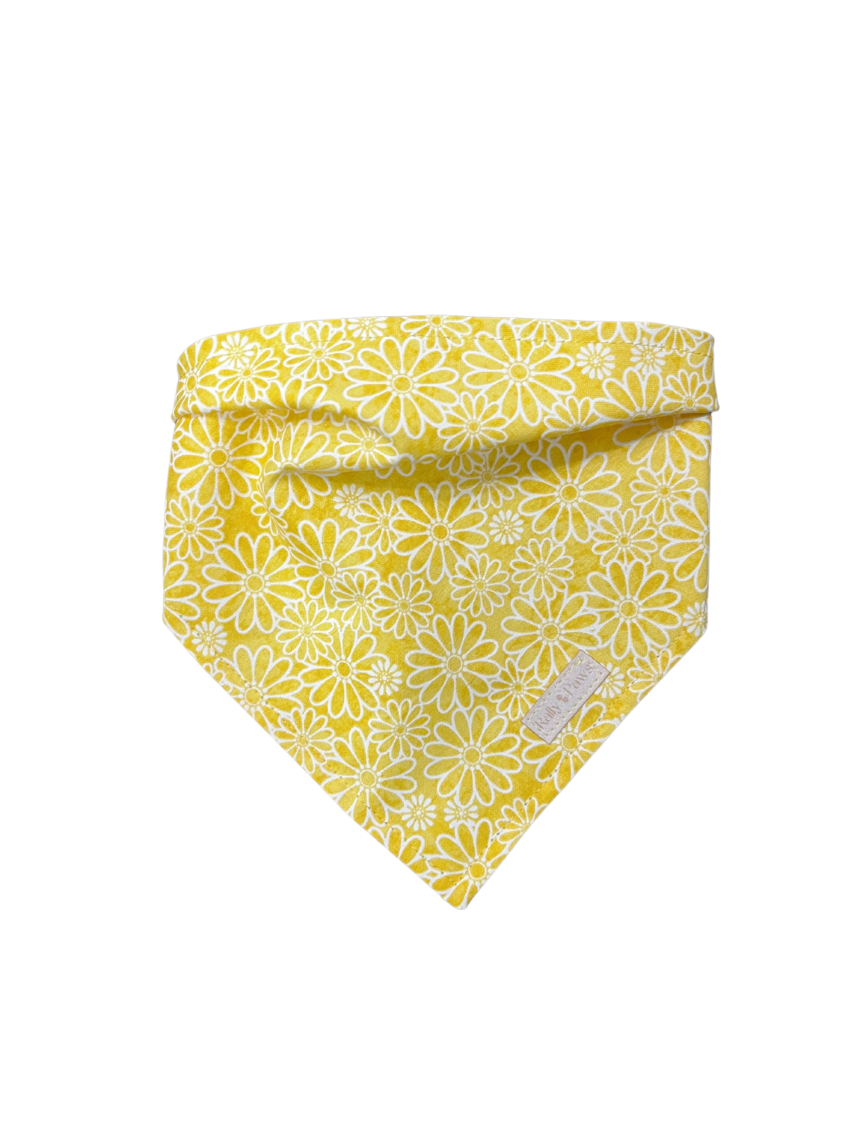 yellow daisies dog bandana