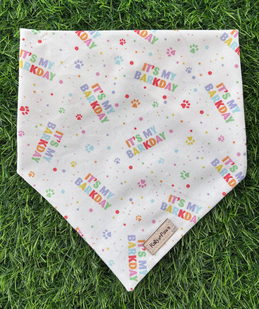 Barkday Party Dog Bandana