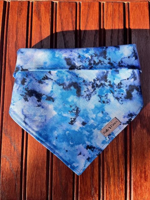 Blue ocean dog bandana 