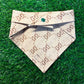Light brown Gucci Dog Bandana 